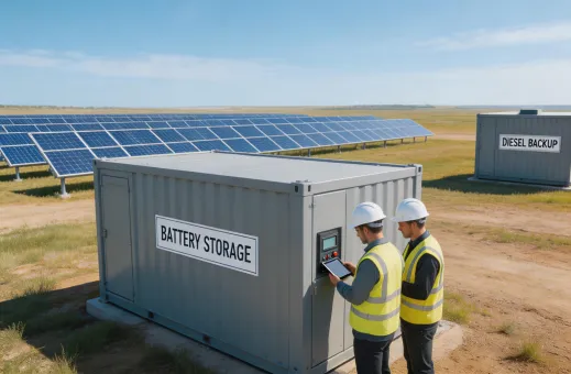 Microgrid battery containers